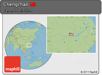 Savanna Style Location Map of Chengchao