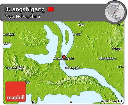 Physical Map of Huangshigang