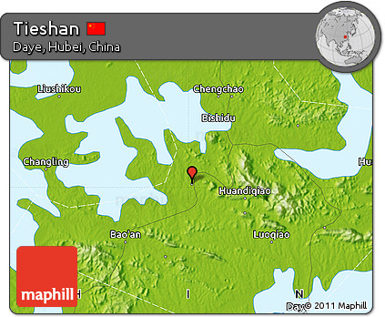 Physical Map of Tieshan