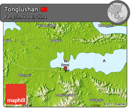 Physical Map of Tonglushan