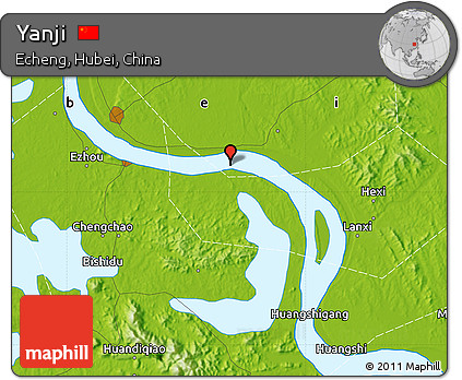 Physical Map of Yanji