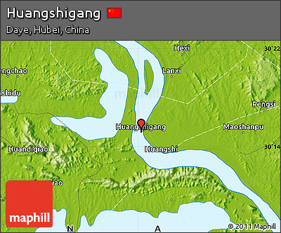 Physical Map of Huangshigang