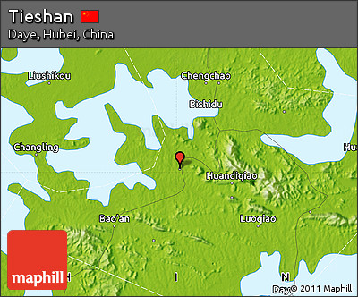 Physical Map of Tieshan