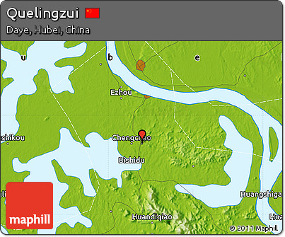 Physical Map of Quelingzui