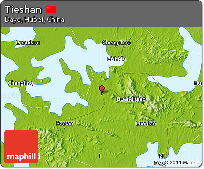 Physical Map of Tieshan