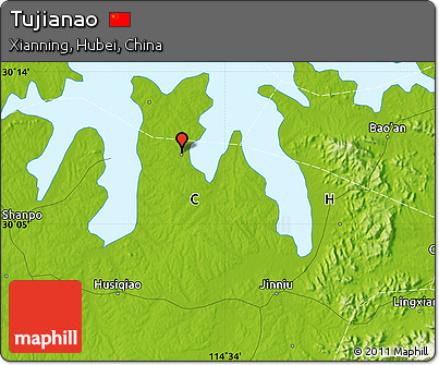 Physical Map of Tujianao