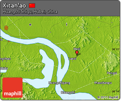 Physical Map of Xitan'ao