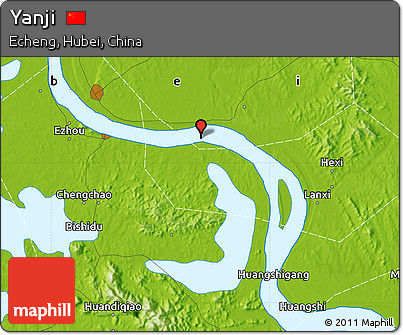 Physical Map of Yanji