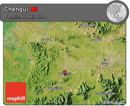 Satellite Map of Chengui