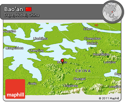 Physical Panoramic Map of Bao'an