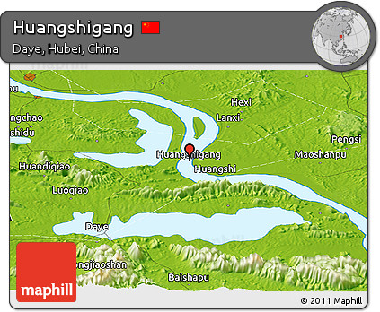 Physical Panoramic Map of Huangshigang