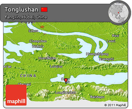 Physical Panoramic Map of Tonglushan