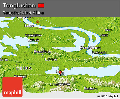 Physical Panoramic Map of Tonglushan