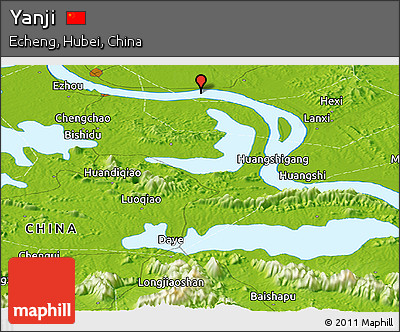 Physical Panoramic Map of Yanji
