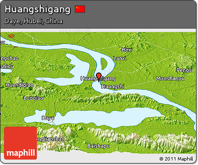 Physical Panoramic Map of Huangshigang