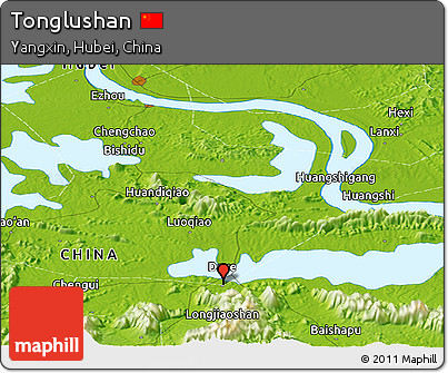 Physical Panoramic Map of Tonglushan