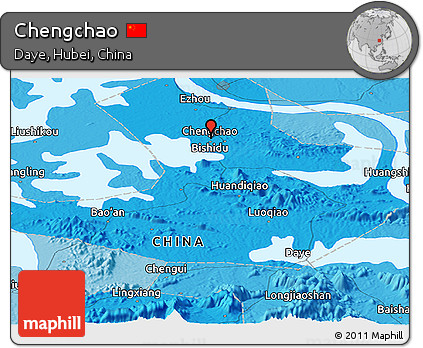 Political Panoramic Map of Chengchao