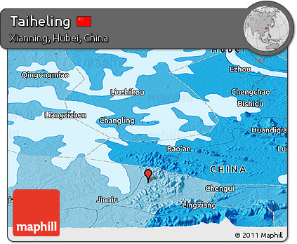 Political Panoramic Map of Taiheling
