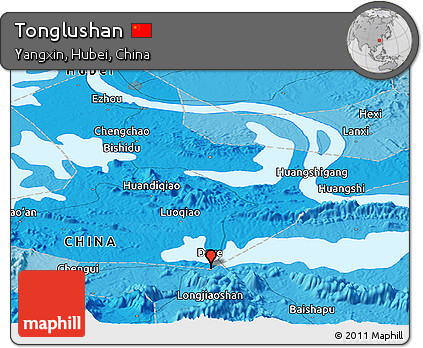 Political Panoramic Map of Tonglushan