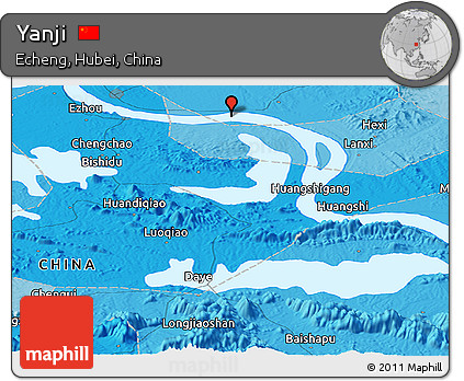 Political Panoramic Map of Yanji