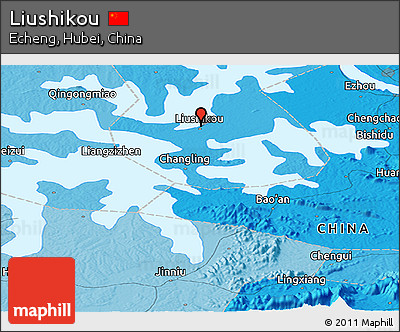 Political Panoramic Map of Liushikou