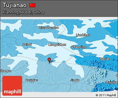 Political Panoramic Map of Tujianao