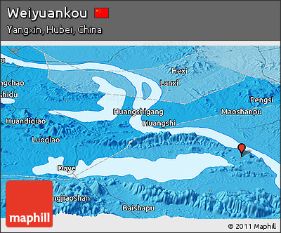 Political Panoramic Map of Weiyuankou