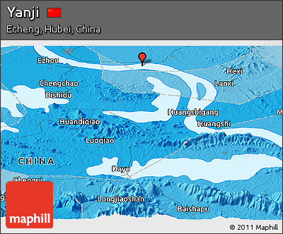 Political Panoramic Map of Yanji