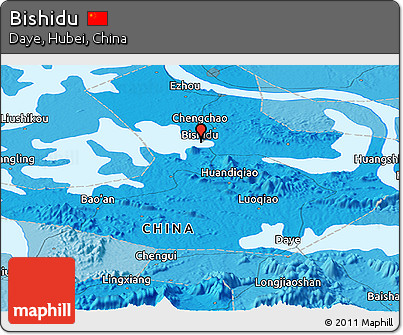 Political Panoramic Map of Bishidu