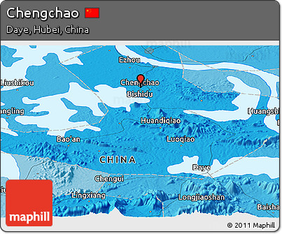 Political Panoramic Map of Chengchao