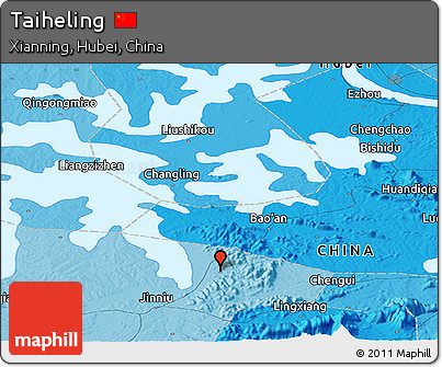 Political Panoramic Map of Taiheling