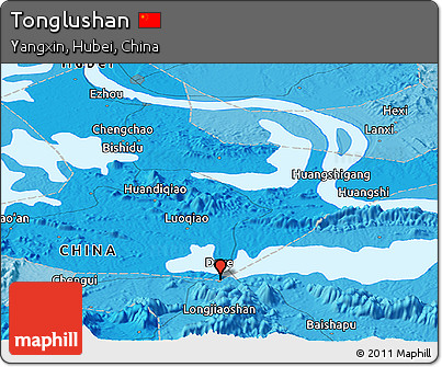 Political Panoramic Map of Tonglushan