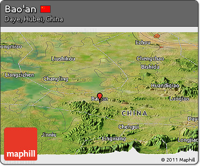 Satellite Panoramic Map of Bao'an