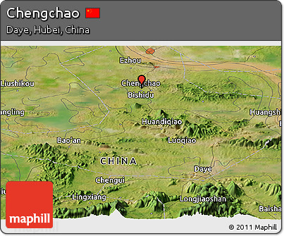 Satellite Panoramic Map of Chengchao