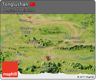 Satellite Panoramic Map of Tonglushan
