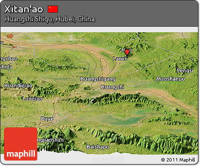 Satellite Panoramic Map of Xitan'ao
