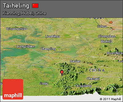 Satellite Panoramic Map of Taiheling