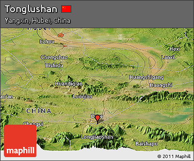 Satellite Panoramic Map of Tonglushan