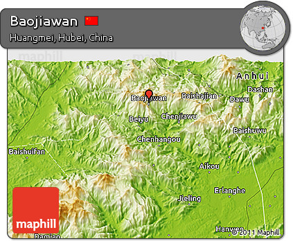 Physical 3D Map of Baojiawan