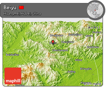 Physical 3D Map of Beiyu
