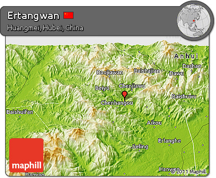 Physical 3D Map of Ertangwan