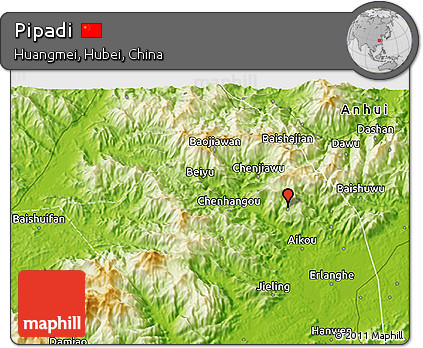 Physical 3D Map of Pipadi
