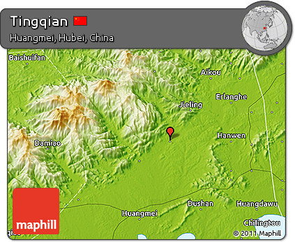 Physical 3D Map of Tingqian