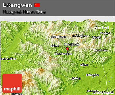 Physical 3D Map of Ertangwan