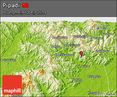 Physical 3D Map of Pipadi