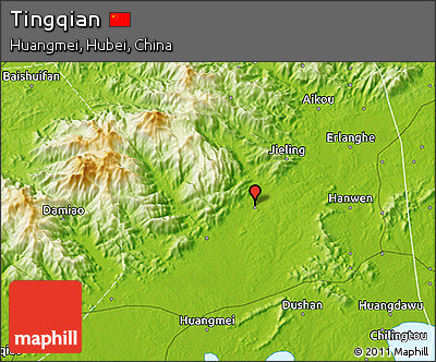 Physical 3D Map of Tingqian