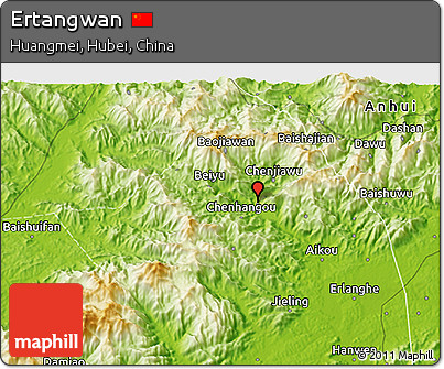 Physical 3D Map of Ertangwan