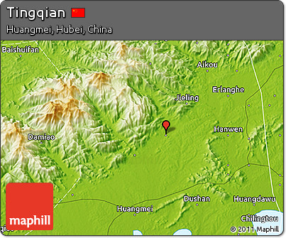 Physical 3D Map of Tingqian