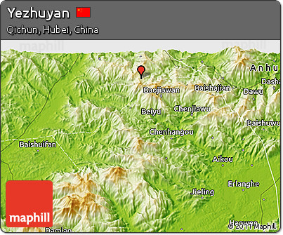Physical 3D Map of Yezhuyan
