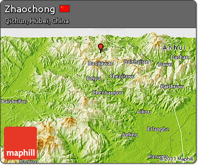 Physical 3D Map of Zhaochong